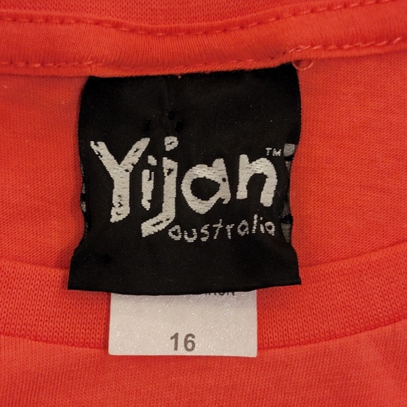 Yijan Australia Fire Water Dreaming T-Shirt Size AU 16 Large Pink Graphic NWOT - Picture 5 of 7